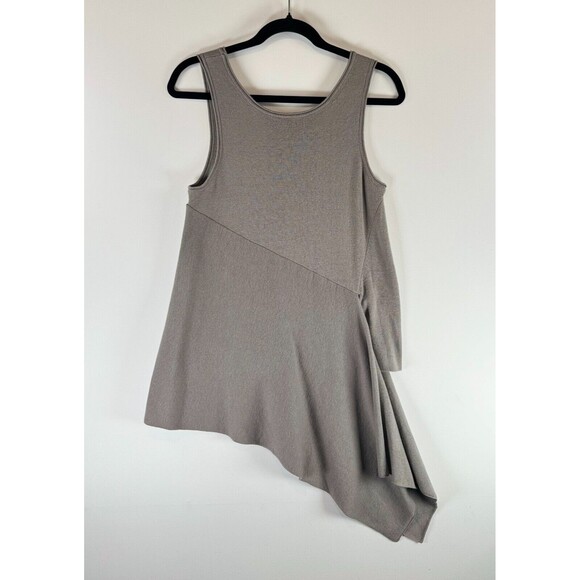 Brochu Walker Womens Top Gray Tank Asymmetric Cashmere Sleeveless Size Small - Picture 2 of 8
